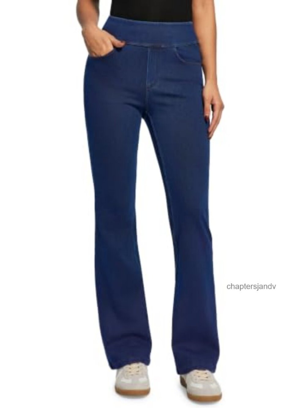 Stretchy Bootcut Jeans High Waisted Pull On Flare Pants